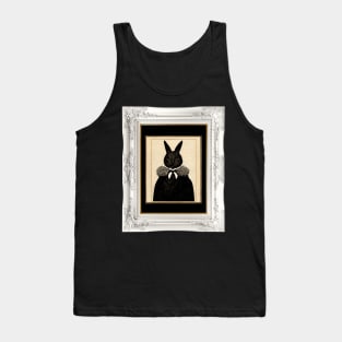 Edward Gorey-inspired Rabbit Portrait Tank Top